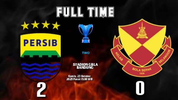 Taklukkan Selangor FC, Persib Berada Di Puncak Klasemen Grup G AFC Champions Two