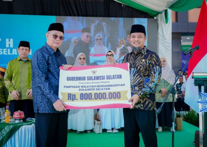 Hadiri Syawalan Muhammadiyah, Gubernur Sulsel Apresiasi Peran Strategis dalam Pengembangan SDM