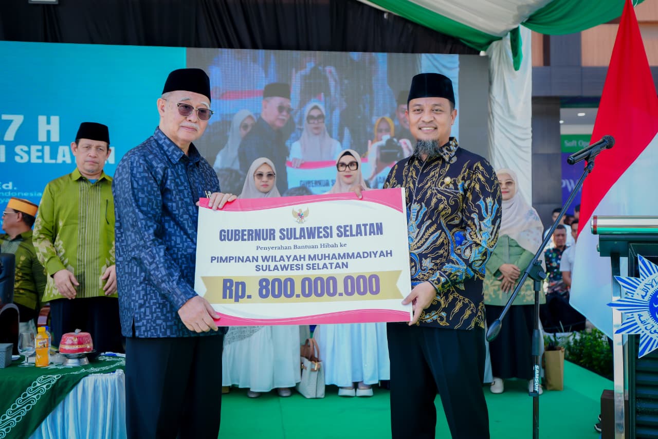 Hadiri Syawalan Muhammadiyah, Gubernur Sulsel Apresiasi Peran Strategis dalam Pengembangan SDM